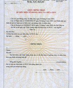 Điều kiện an toàn về phòng cháy chữa cháy